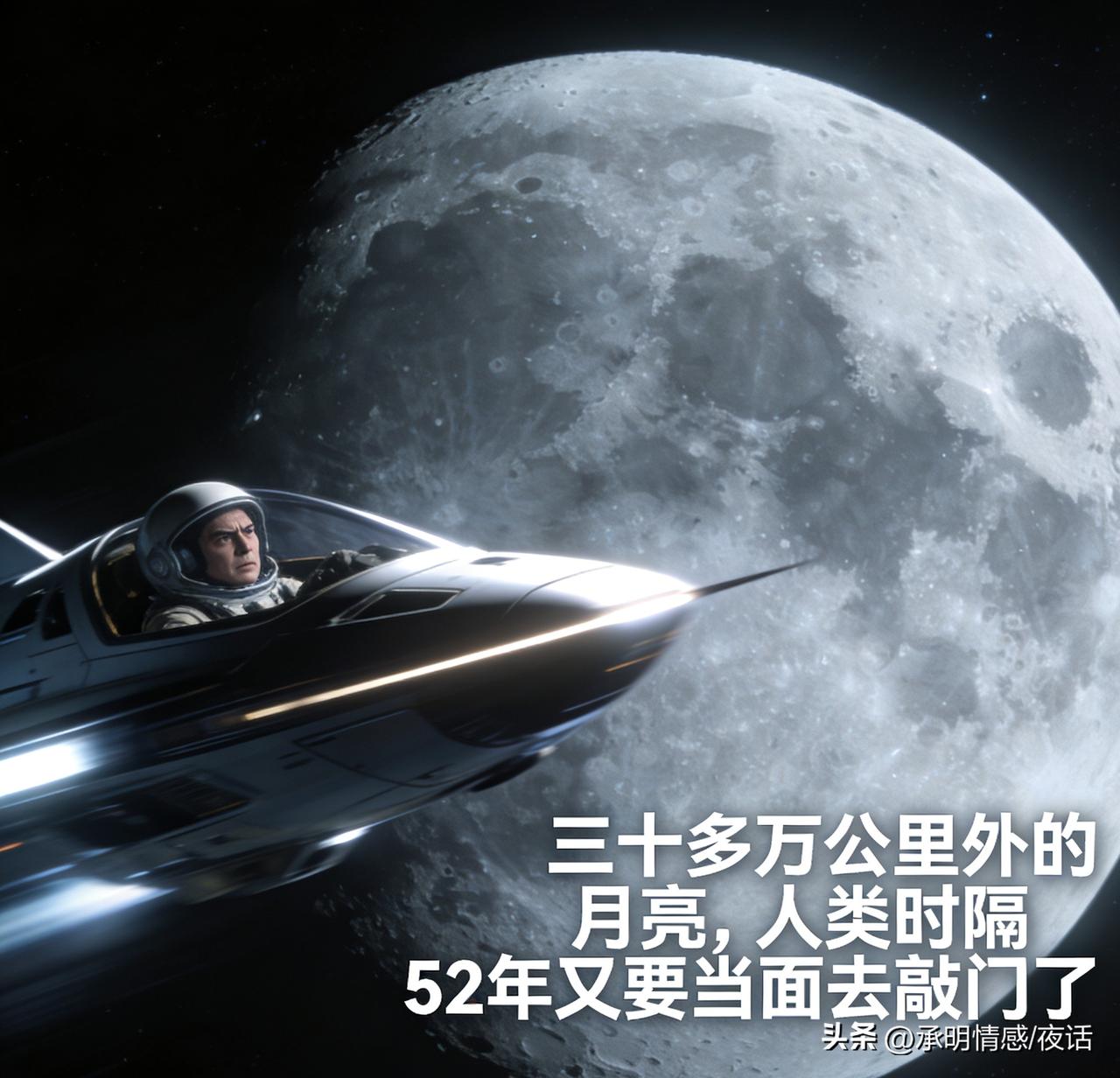 三十多万公里外的月亮，人类时隔52年又要当面去敲门了！


就在北京时间今天早上