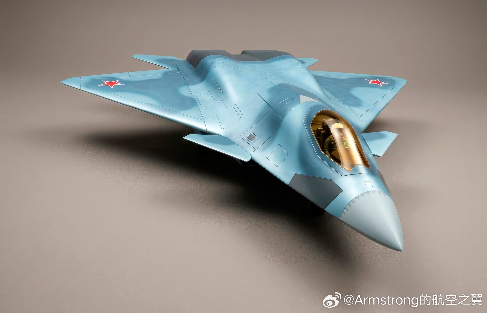 烽火问鼎计划 AI还原的米格-602隐身战斗机概念。米格-602是米高扬设计局在