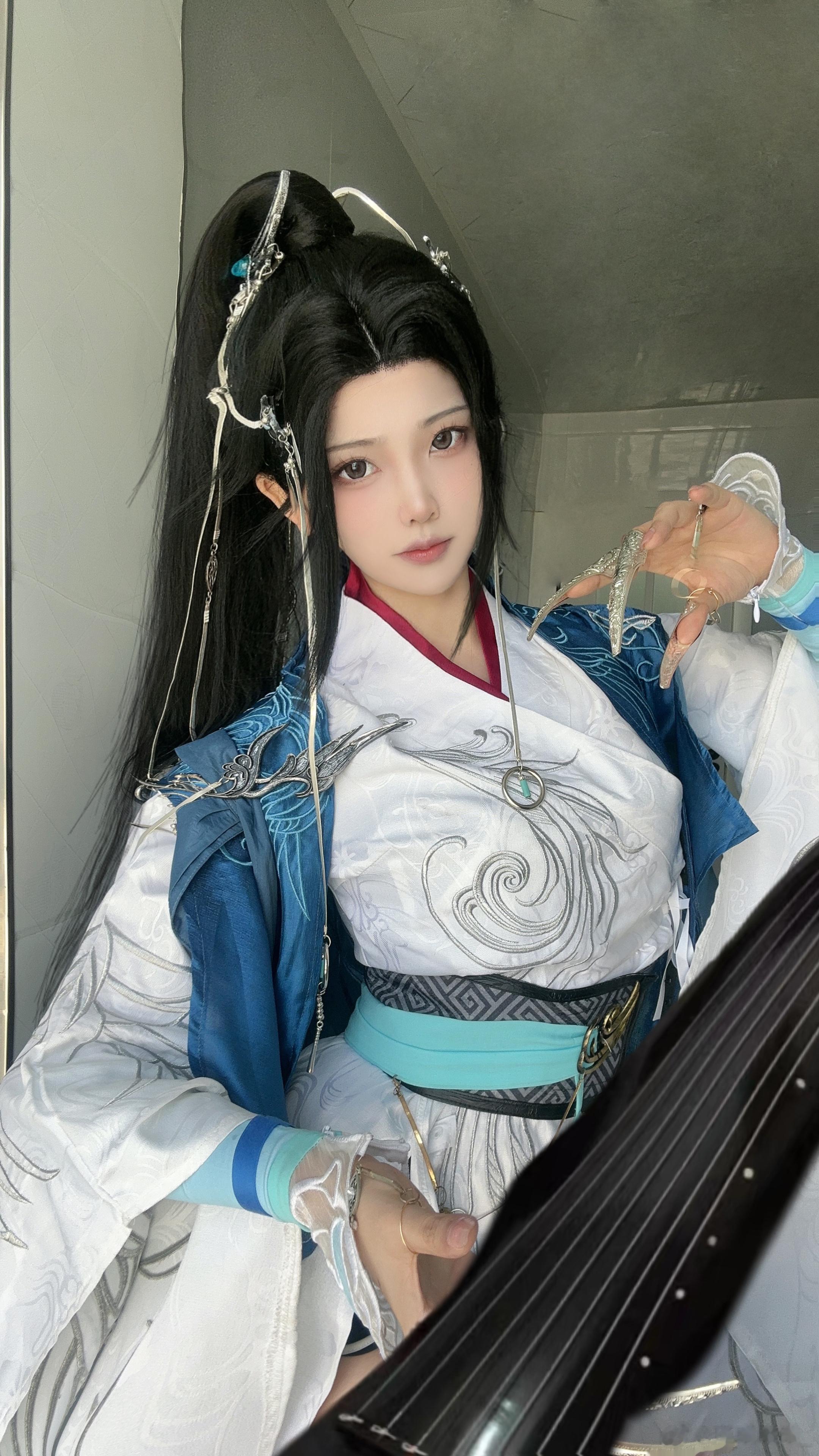 是谁白嫖到了白发？是我是我[抱一抱][抱一抱][抱一抱]#cosplay[超话]