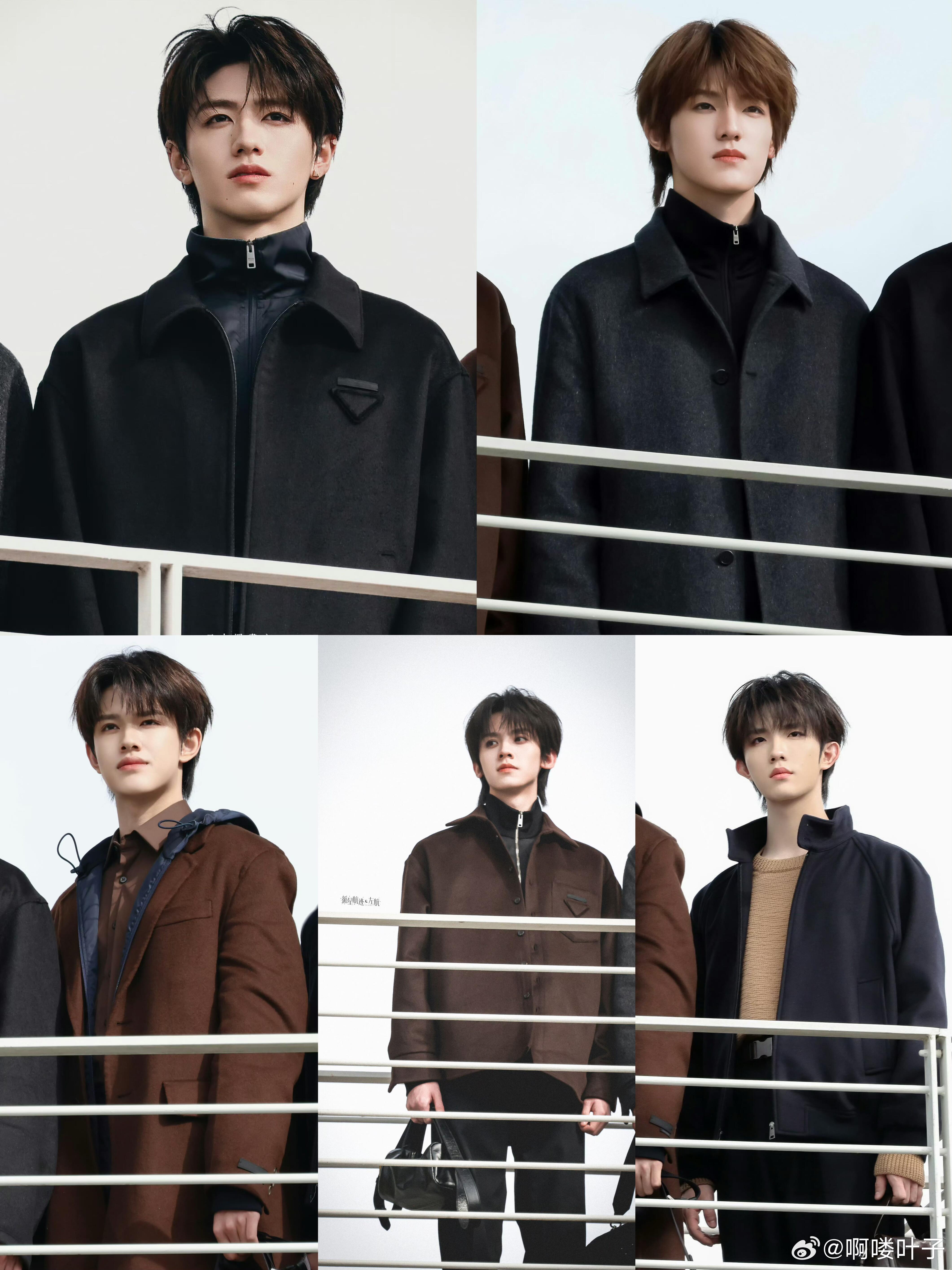 TOP 登陆少年今日品牌拍摄路透图🈶朱志鑫 张泽禹 张极 左航 苏新皓TOP登