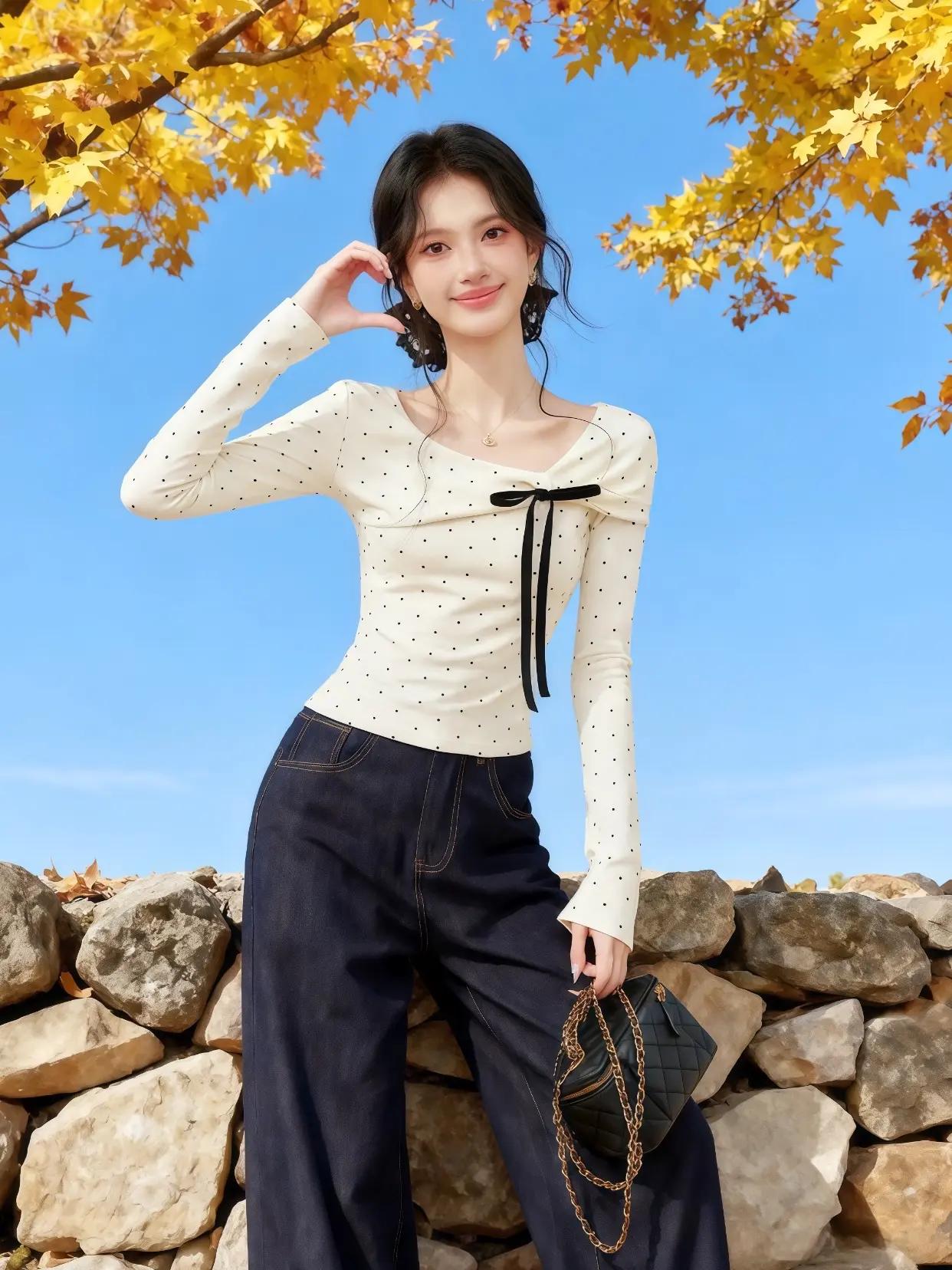 高级感穿搭 轻熟风穿搭 都市丽人穿搭 秋季穿搭 复古风上衣