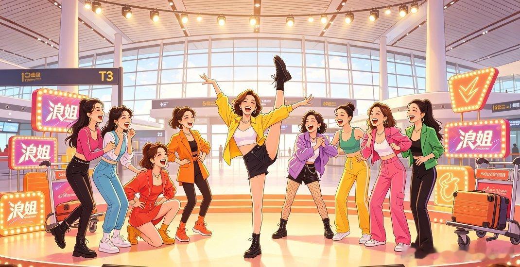 浪姐 T3航站楼这届网友的脑洞真的永远在线，浪姐最新分组被网友戏称T3航站楼，这