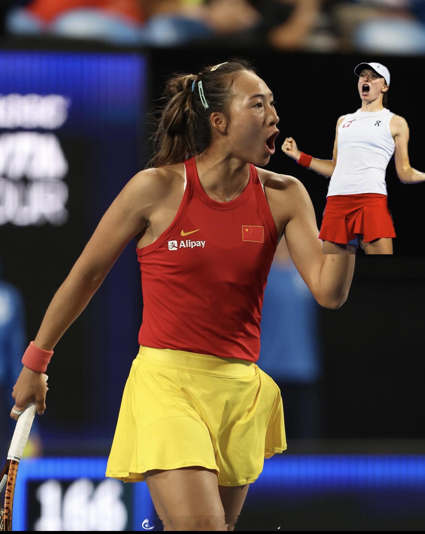 郑钦文🆚斯瓦泰克  交手记录📝详情【1:6】🌵2022 🇫🇷法网   