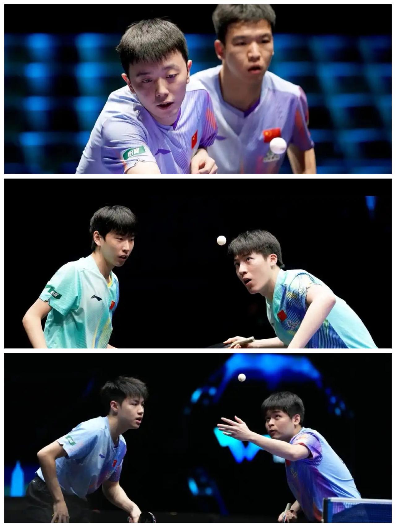 国乒三对男儿围堵日本亲兄弟组合。

WTT太原站男双四强产生：林诗栋/黄友政。陈