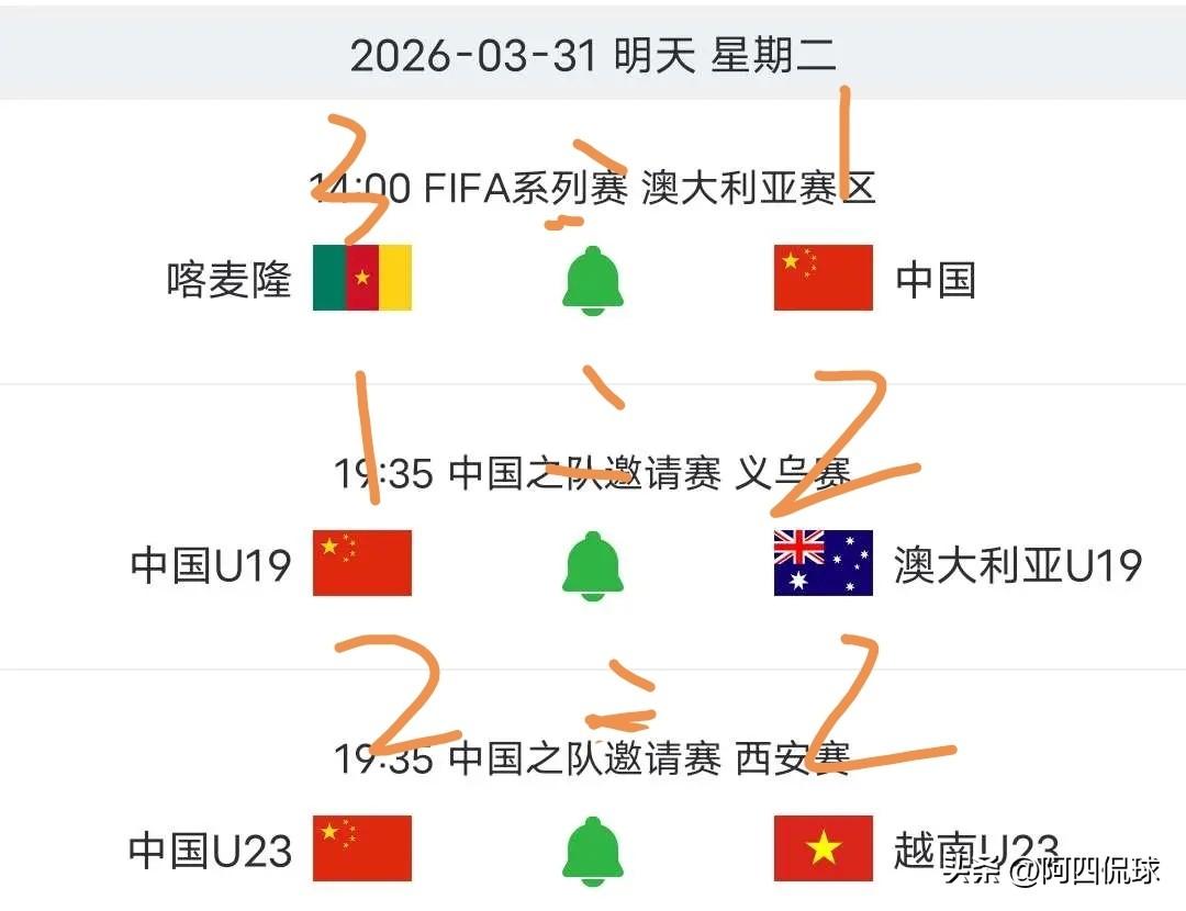 不打不相识！今日中国三支国字号球队将进行重要热身，三场比赛比分预测和理由如下：