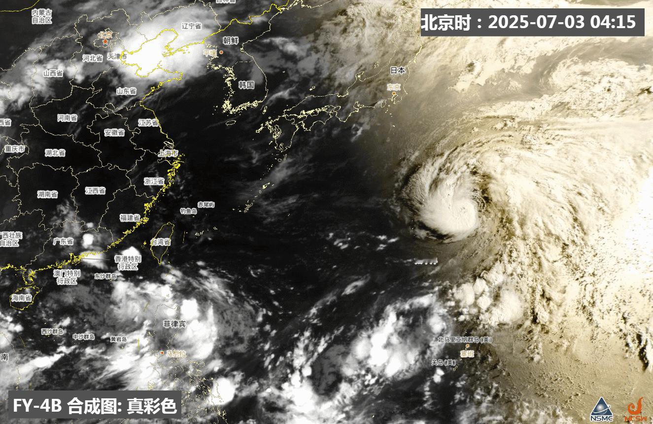【台风】今晨日本气象厅和我国中央气象台对西北太平洋的低压升级编号，成为3号台风木