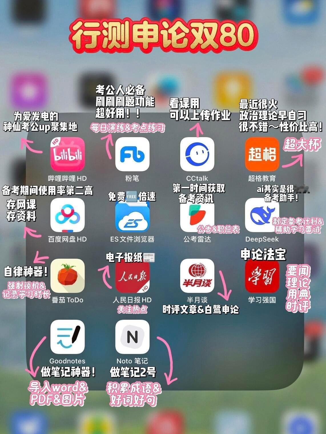 笔面双一上岸✅这14个考公宝藏APP请收好～ ​​​