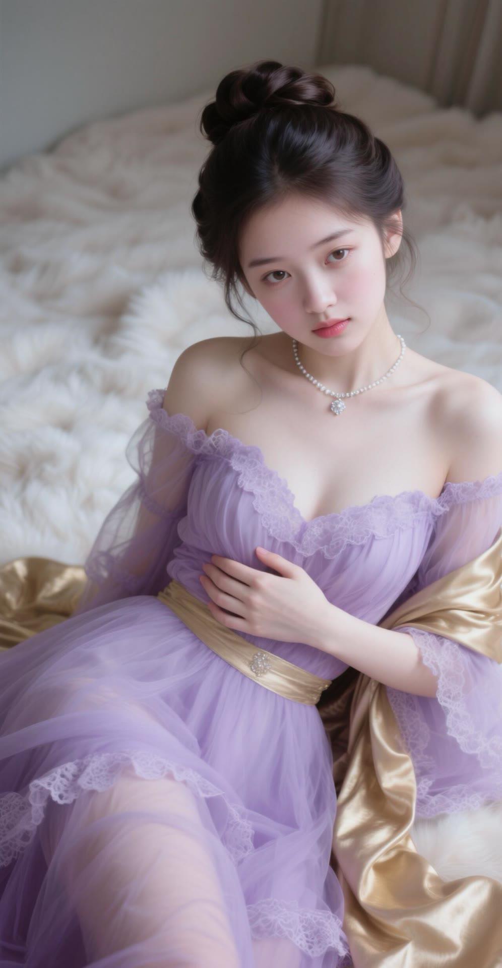 梦幻紫色礼服，优雅气质满满！👗✨