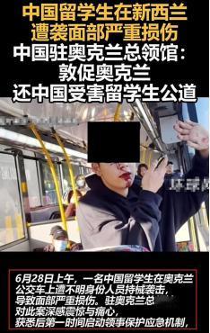中国男留学生在新西兰被陌生女人打掉五个牙，不敢还手，只敢打电话报警，可是新西兰没