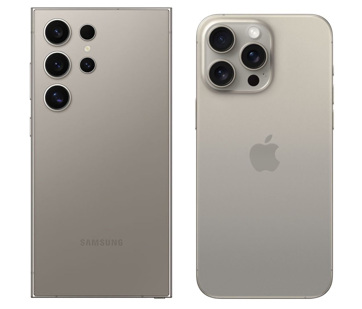 三星S24真的没创意，这iPhone15ProMax的钛合金外观直接套上去了，再