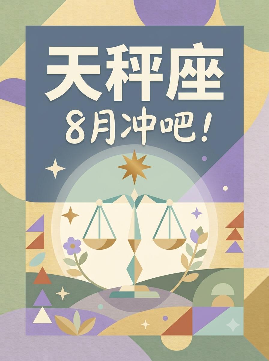 8月天秤座，状态拉满，魅力飙升！。参考太阳+上升