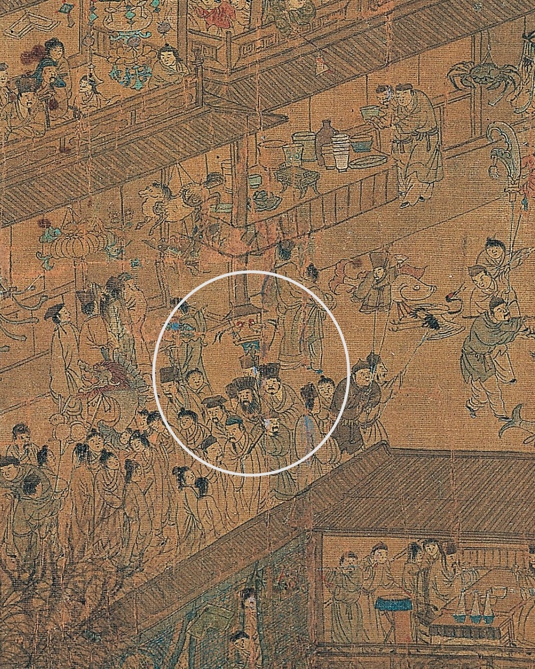 因为网友复原画中灯做的太好，以至于看见平面图就会脑补起花灯或许有机关，比如图中这