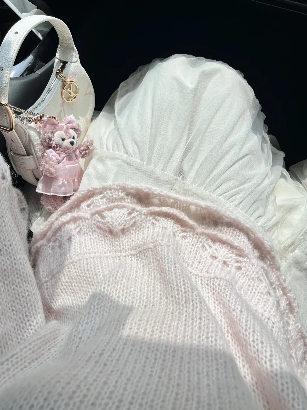 啊啊啊粉色针织也太温柔啦！！🌸