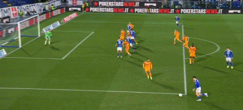 【意甲】科莫2比1罗马▼关键进球：第79分钟，逆转比分，迭戈·卡洛斯门前补射破门