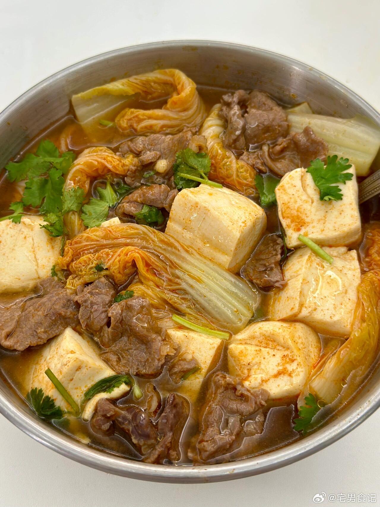减脂期吃它！两周瘦七斤！巨好吃的娃娃菜豆腐汤！巨好喝！豆腐巨嫩巨好吃！牛肉好嫩！