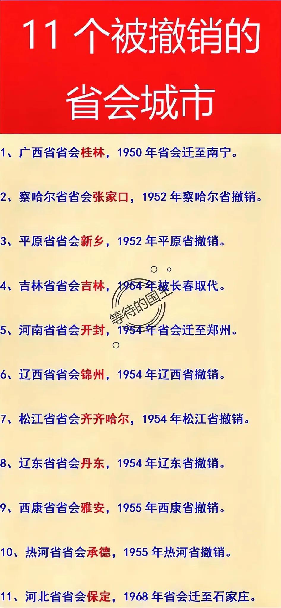 桂林，张家口，新乡，吉林，开封，徐州，齐齐哈尔，丹东，雅安，保定，承德，居然没有