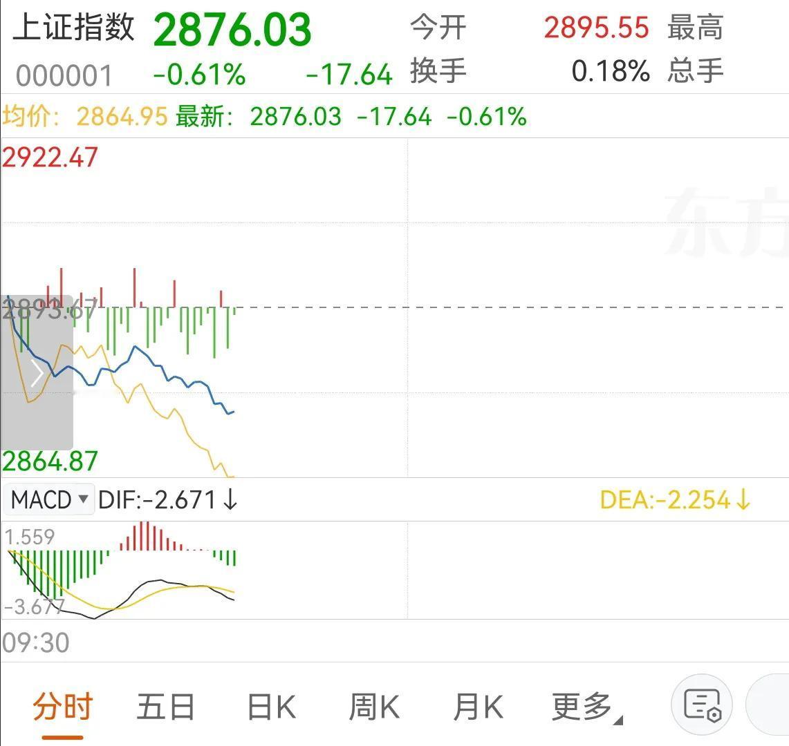 看看这分时图，到了10点，这跳水有多猛，A股简直就是跳水冠军。每天10点准时跳水