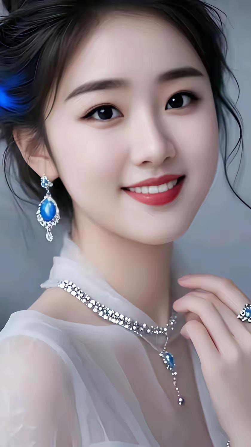 这位小姐姐戴着珠宝，玉佩轻摇间笑语盈盈，那画面简直美极了。以前总觉得戴玉老气，直