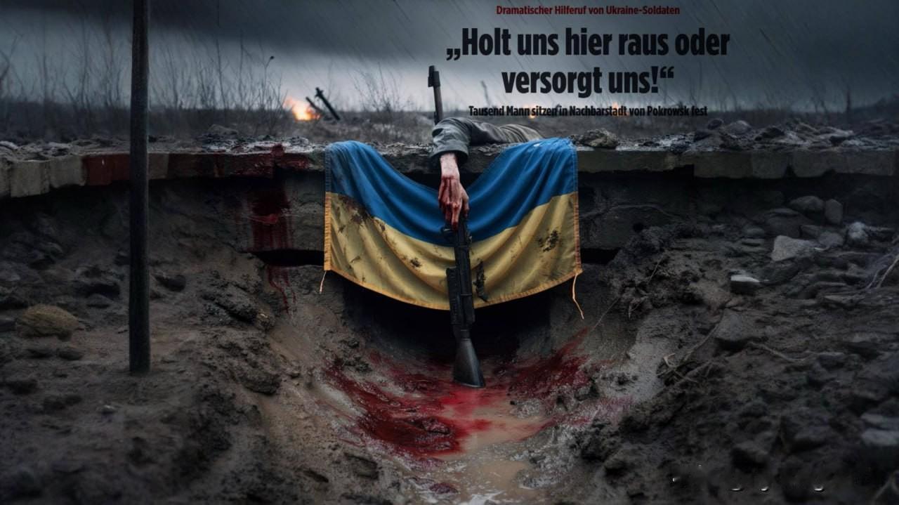 ❗️🇺🇦 据《图片报》报道，俄罗斯已占领波克罗夫斯克；被包围的乌克兰士兵要求