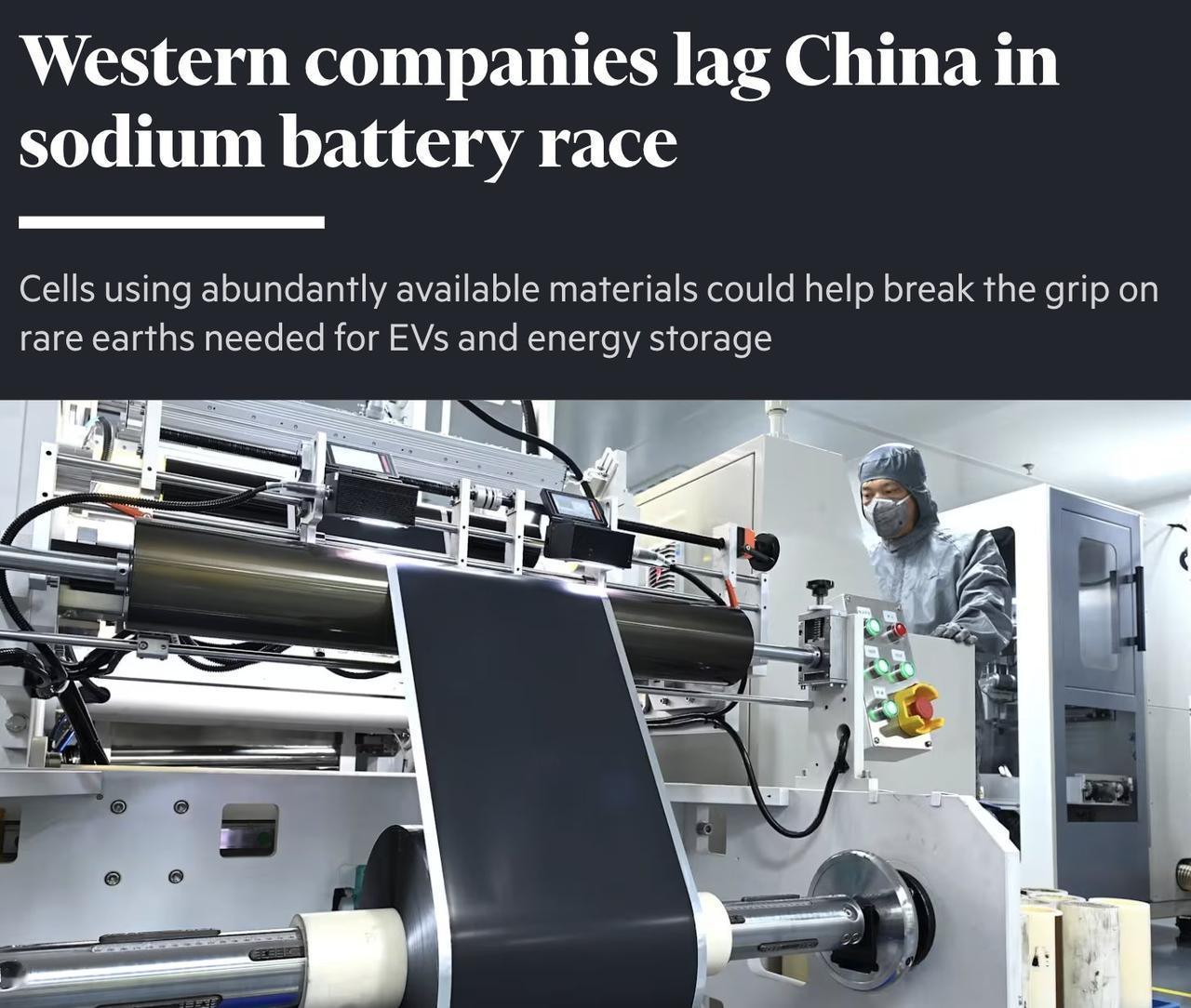 钠电十年分水岭：中国产能超400GWh，西方陷入“追赶还是购买”之问

英国《金