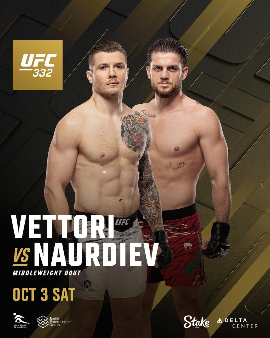 UFC正式官宣！“意大利之梦”马文·维托里（Marvin Vettori）将于1
