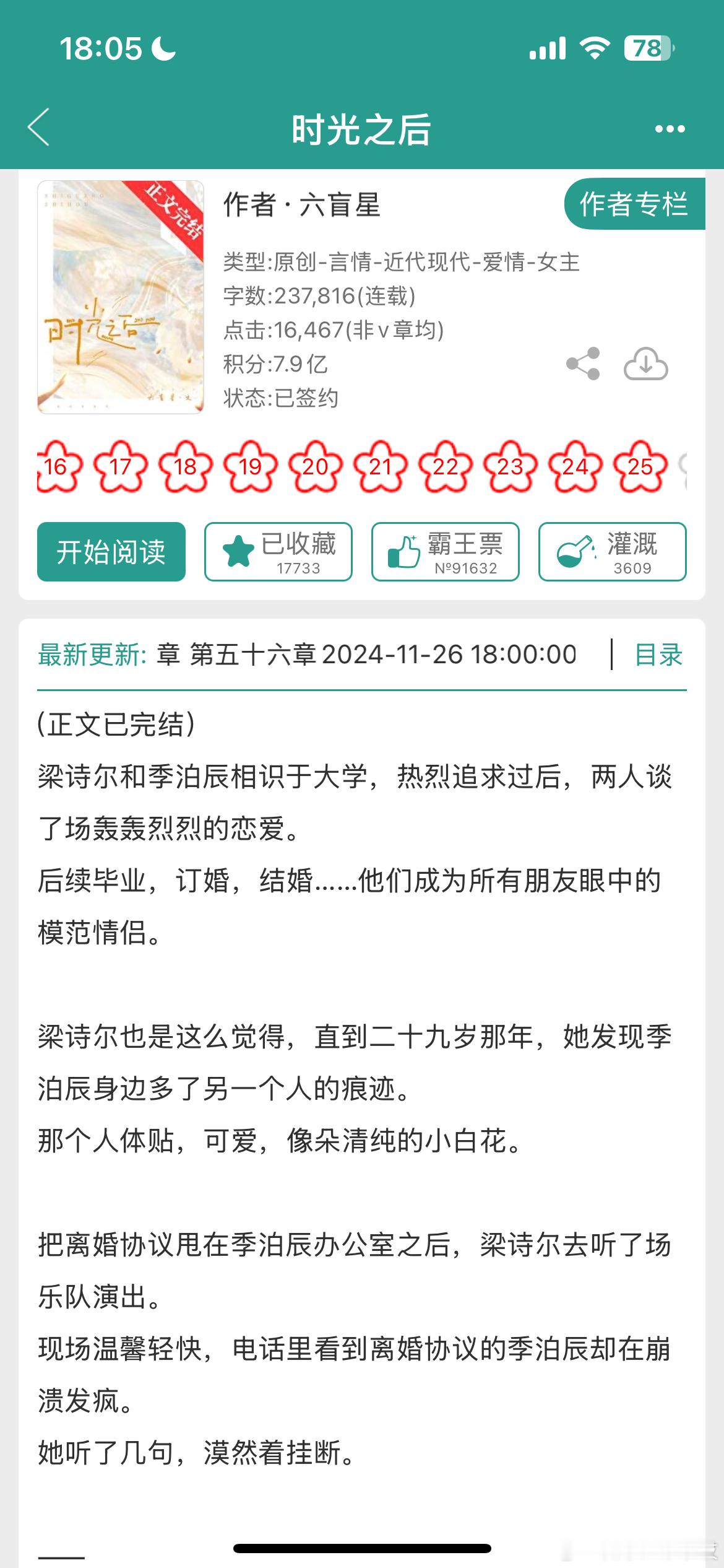 终于等到六盲星大大这本清冷游戏策划婚恋三年、显赫乐队主唱男二上位的新文完结啦！后