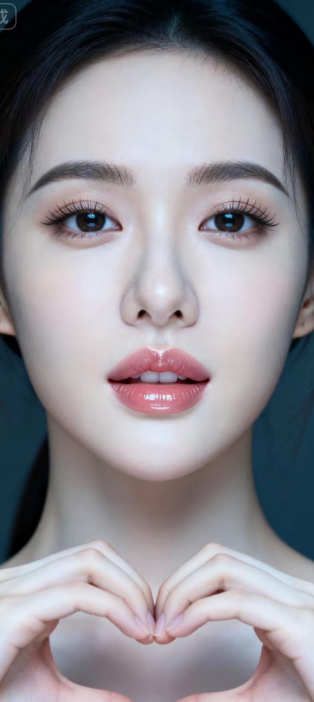 甜美心型手势，温柔少女心💖