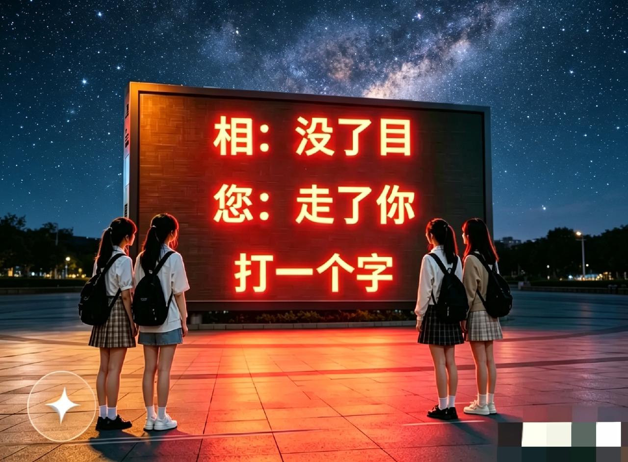 不是我吹！四个大学生都没猜出这字谜，我敢说！谁能猜出来，绝对是才华横溢的高手！