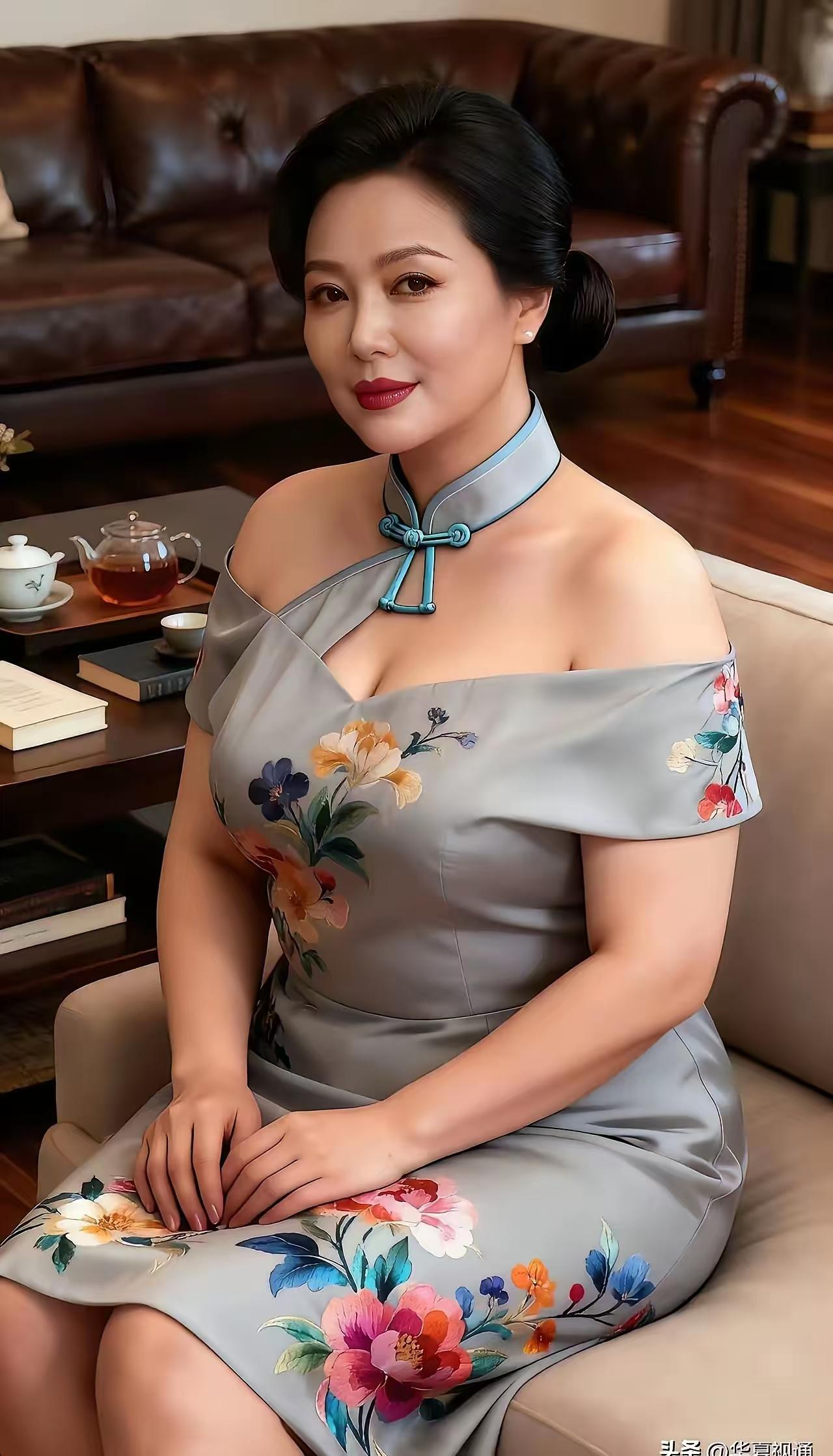 山坡羊·旗袍风姿
旗袍佳妙，
女性娇俏，
盈盈仪态风情绕。
韵如潮，意难描，
丝