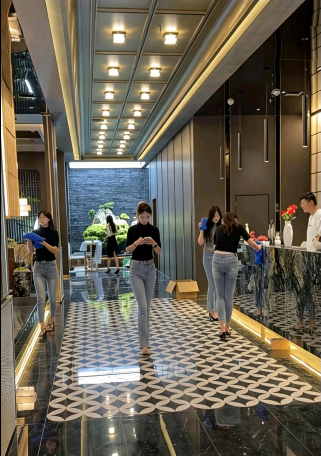 这家门店统一穿牛仔裤上班，是行业普遍的穿搭要求吗？