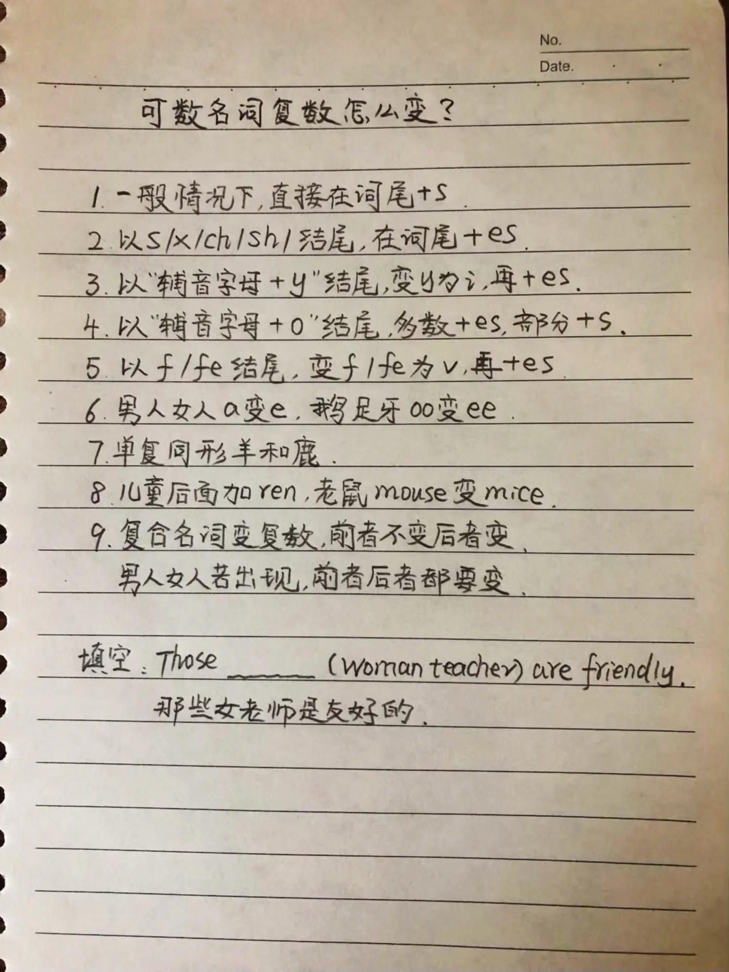 可数名词复数怎么变？记住这九条就搞定了！