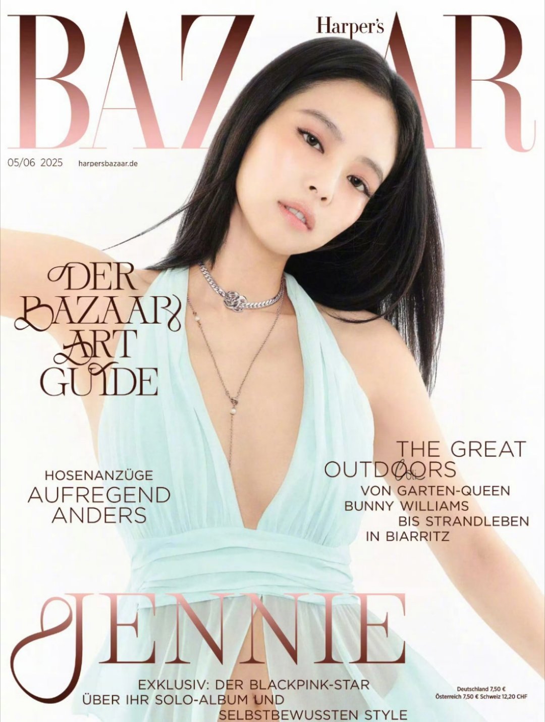 Jennie登上德国芭莎的含金量不言而喻[抱一抱]专辑是真的大爆了 扩展了Jen