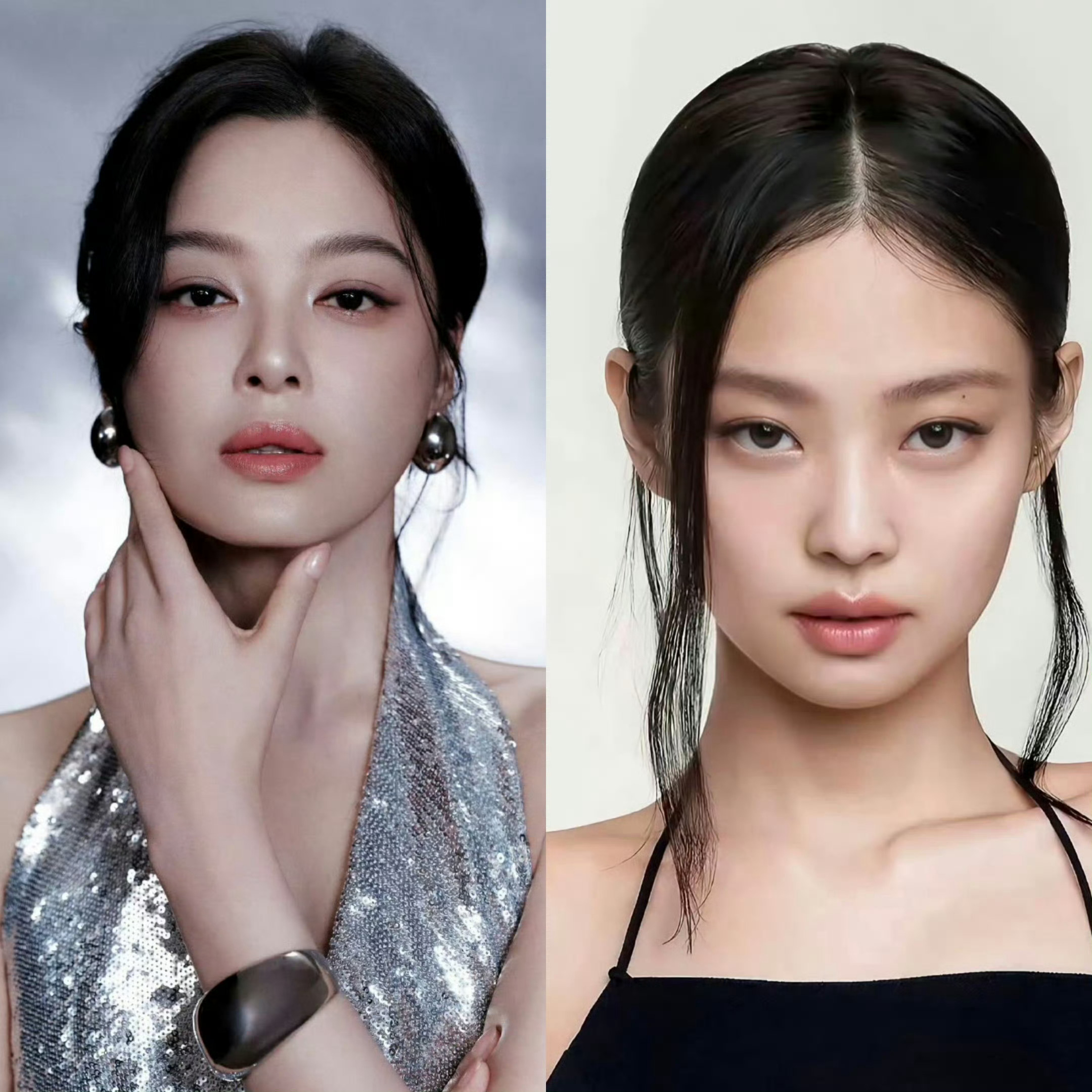 这是Jennie还是辛芷蕾别说，俩人还真的有点像，都是东方女神！ ​​​