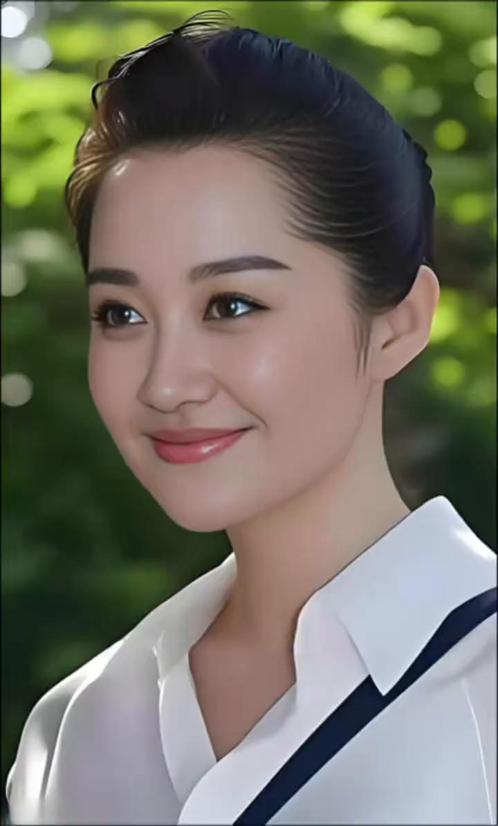 许晴周身散发着惊艳光华，五官精致，宛若天工雕琢。最让人着迷的是眉宇之间那股刚柔并