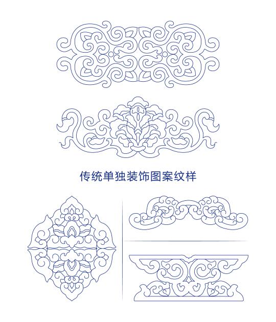 传统单独装饰图案纹样