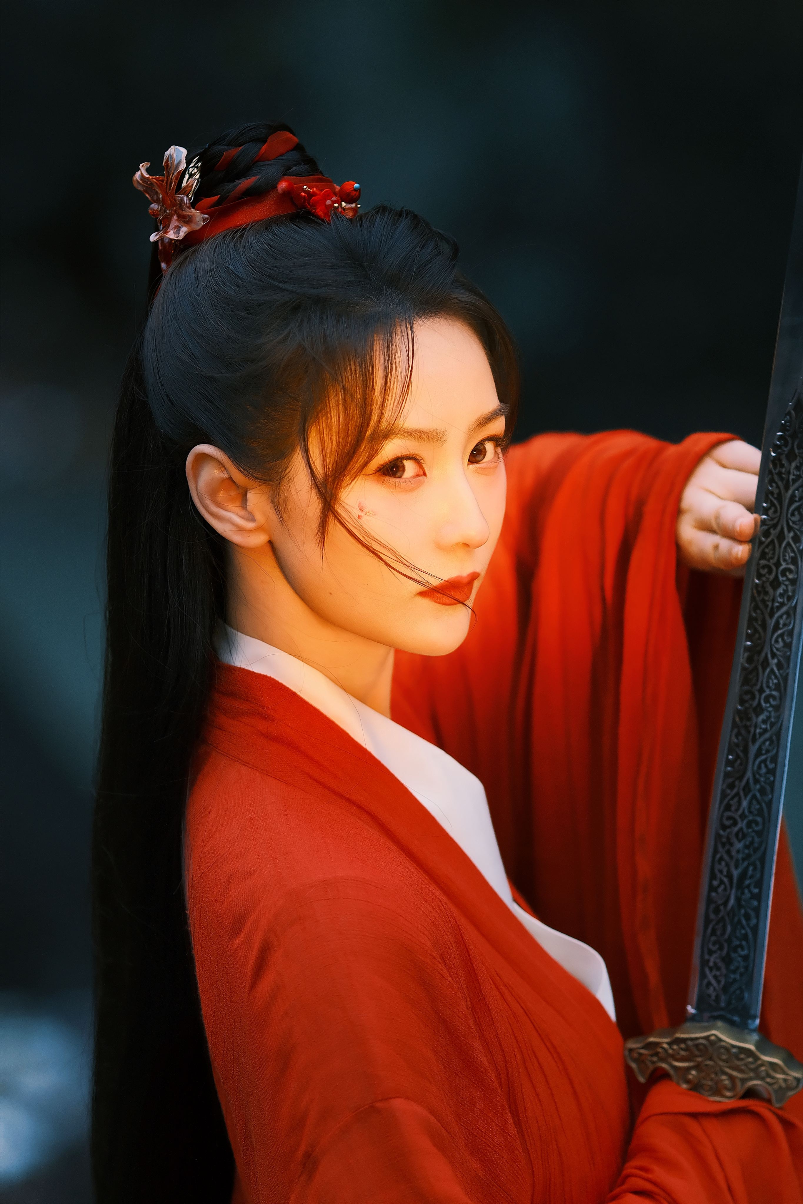 仙台有树  如果沐冉舞的灵根没有坏，或许就是这幅英姿飒爽的模样吧。祝大家元宵节快