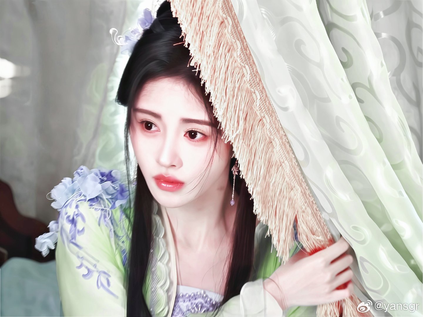 鞠婧祎  jjy鞠婧祎花间令 jjy鞠婧祎杨采薇“在某个不知名的角落许你岁岁平安