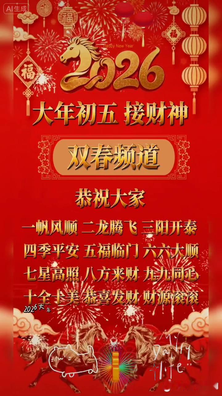双春频道。
一帆风顺、二龙腾飞、三阳开泰、四季平安、五福临门、六六大顺、七星高照