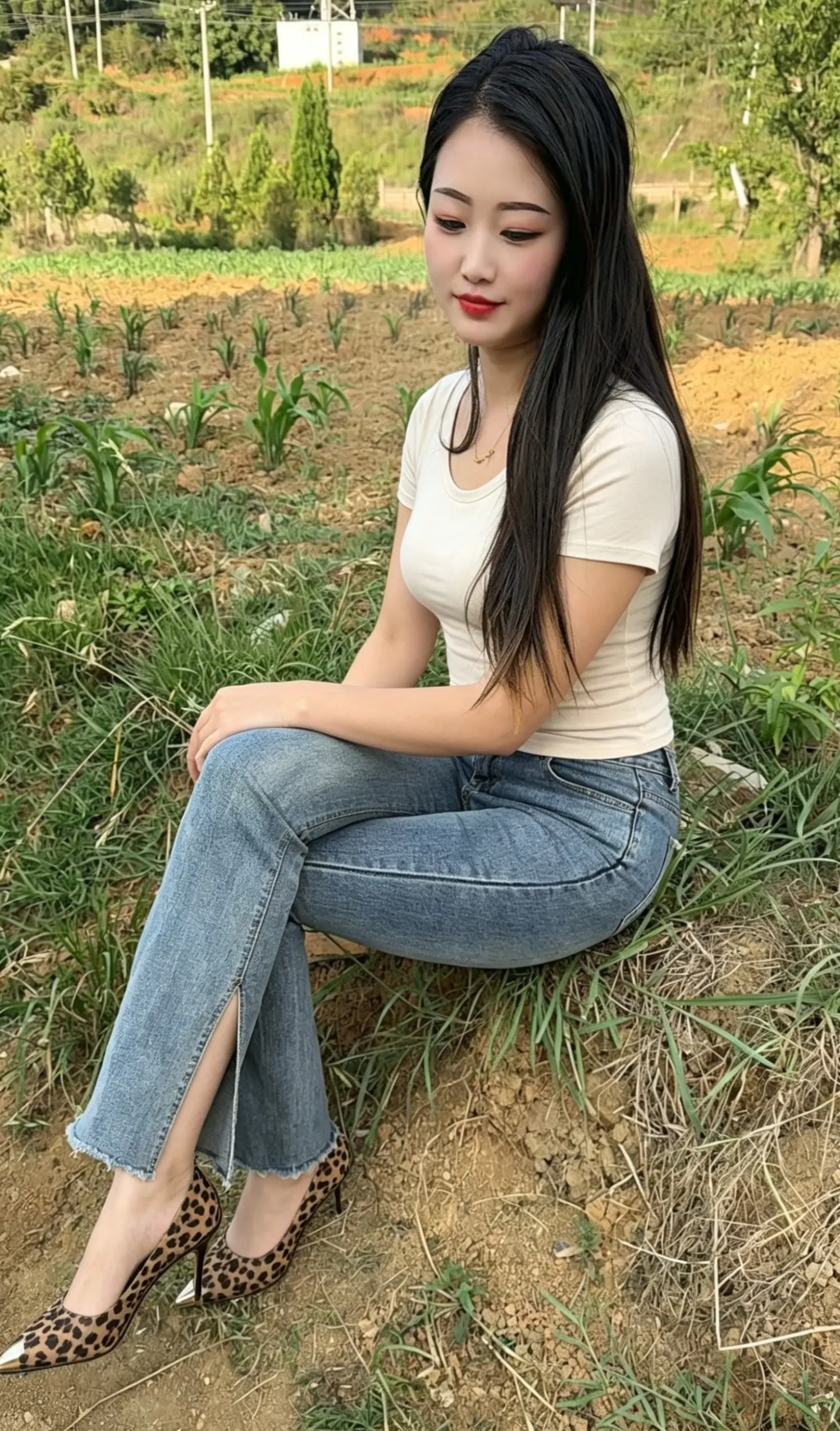 肉肉女生穿搭 牛仔裤装穿搭 穿衣自由微胖女孩