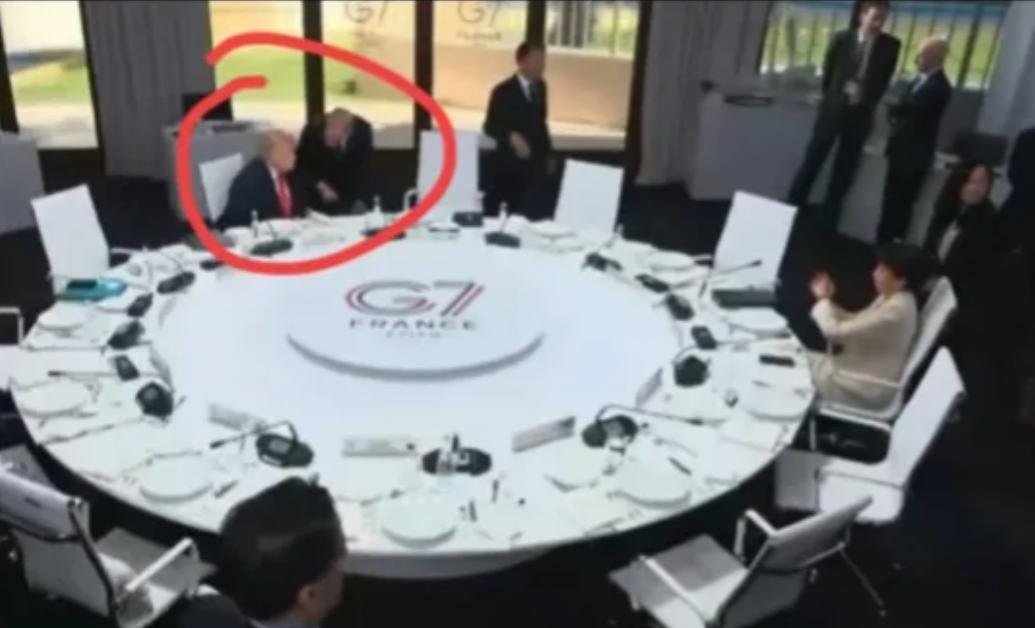 又是忘记关麦了，加拿大总理在g7会议跟特朗普汇报，对中国的围堵你还满意吧！录音被