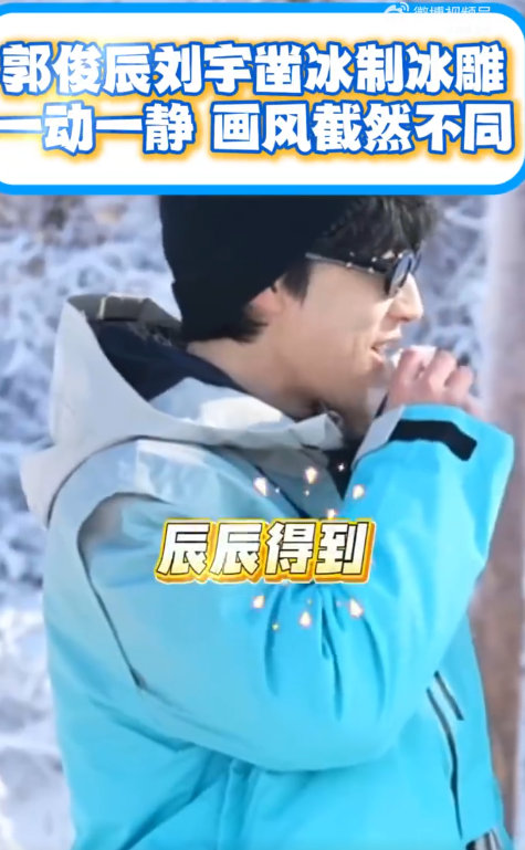 郭俊辰刘宇动与静的反差感 你好星期六这波冰雕挑战绝了！郭俊辰生猛派 vs 刘宇精
