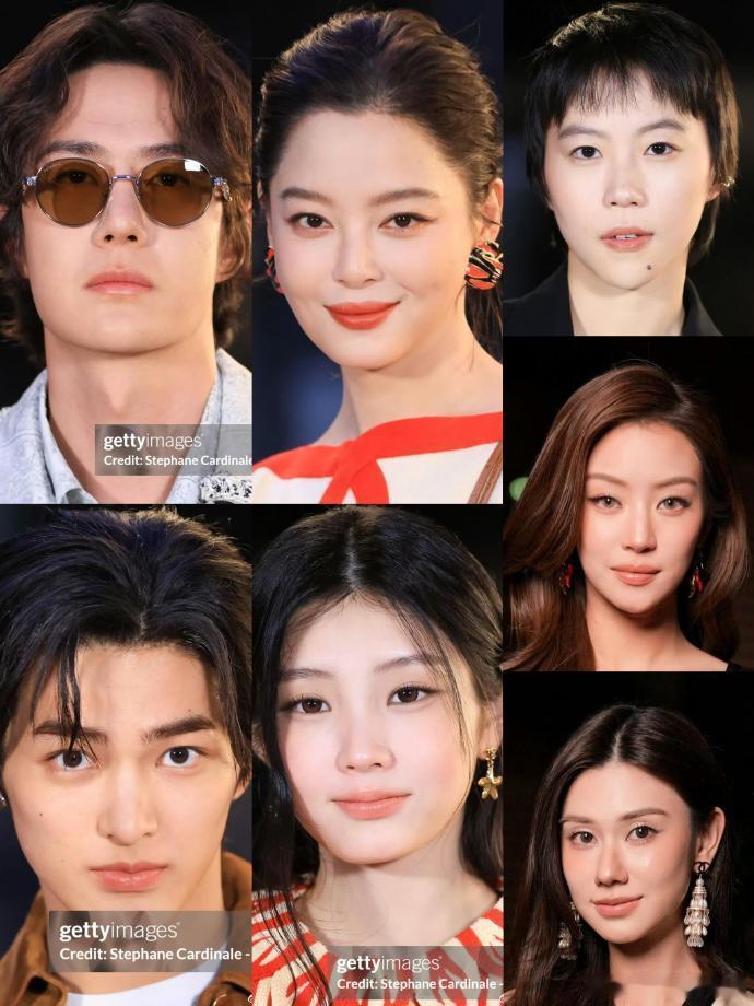王一博辛芷蕾香奈儿大秀生图王一博辛芷蕾看秀状态 ​​​刷到香奈儿秀场抓拍图，王一