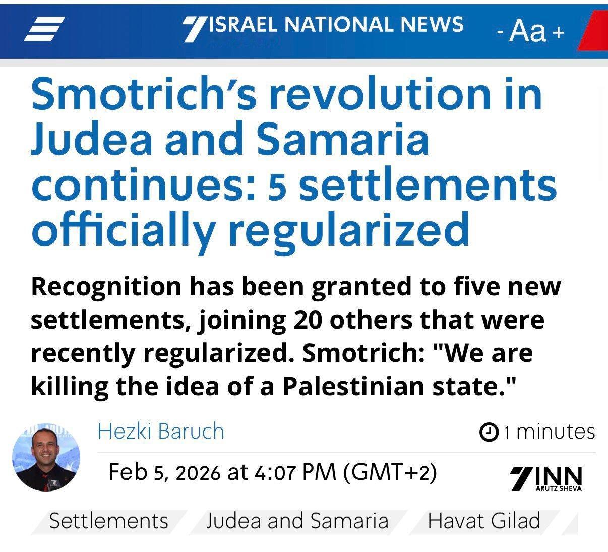 如果互联网国际舆论对此报道不足，那么以色列将会在悄无声息中彻底将约旦河西岸完全抹