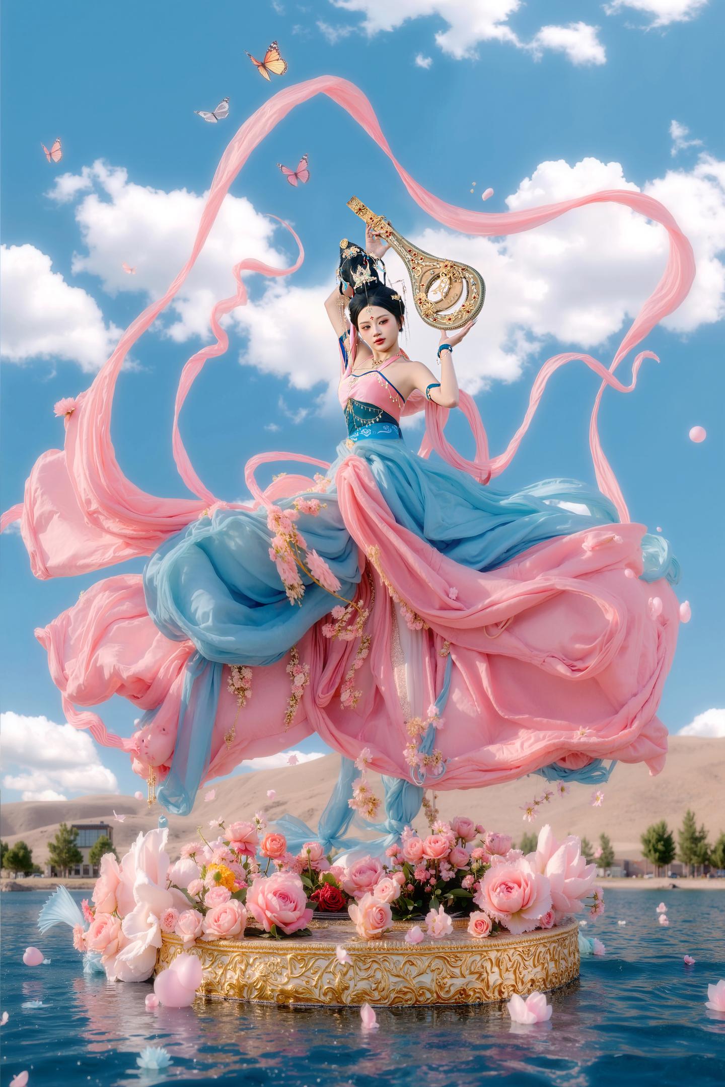 敦煌飞天女孩，穿越千年而来 ❗。