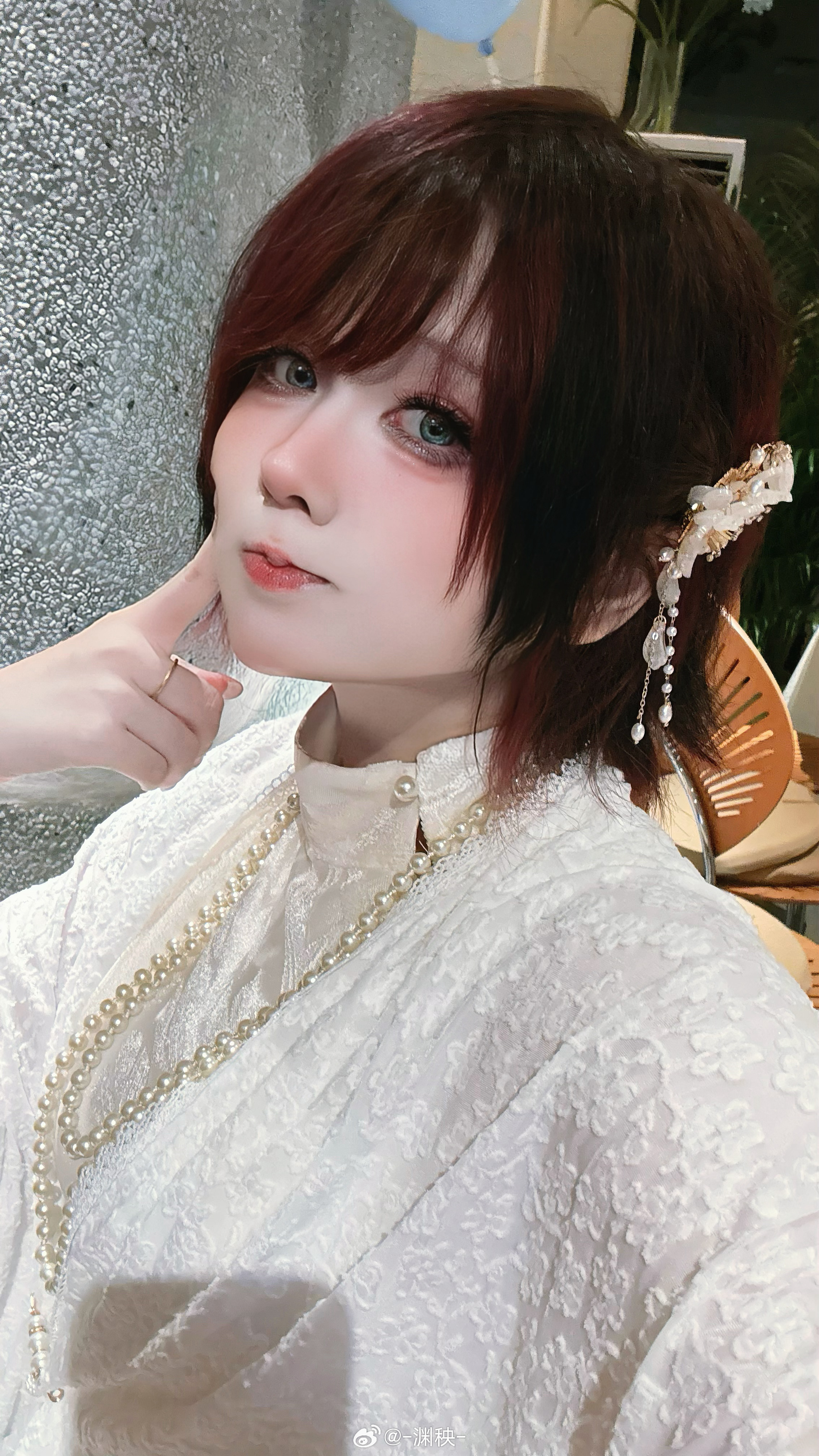 难得的原皮——，衣服全是体恤裤衩把几年前买的旗袍都翻出来啦