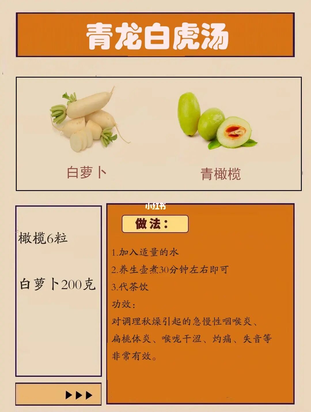 咽喉不适，青橄榄泡水