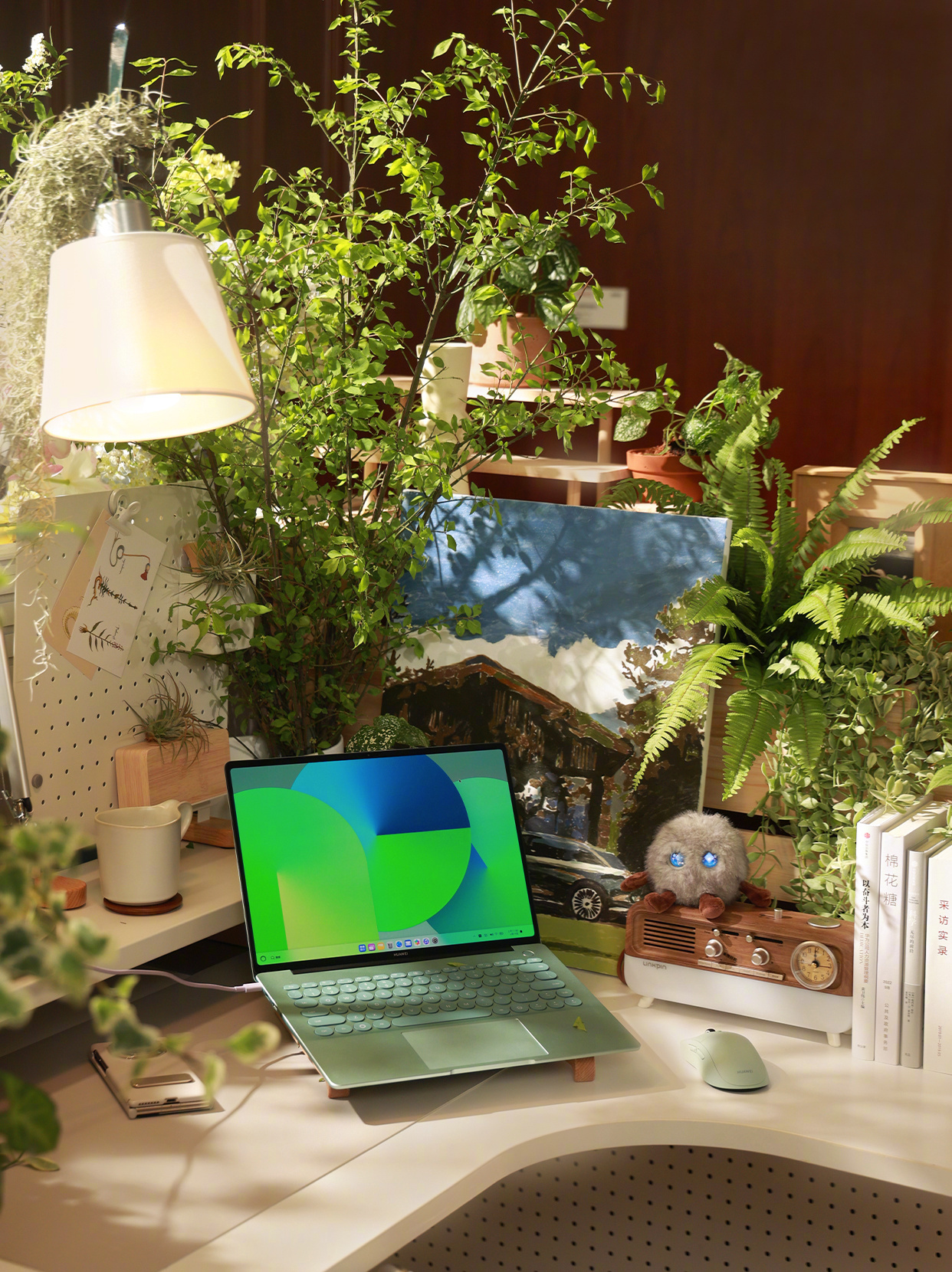 华为MateBook 14 鸿蒙版今天正式开售了，一起把“春天”搬进桌面吧