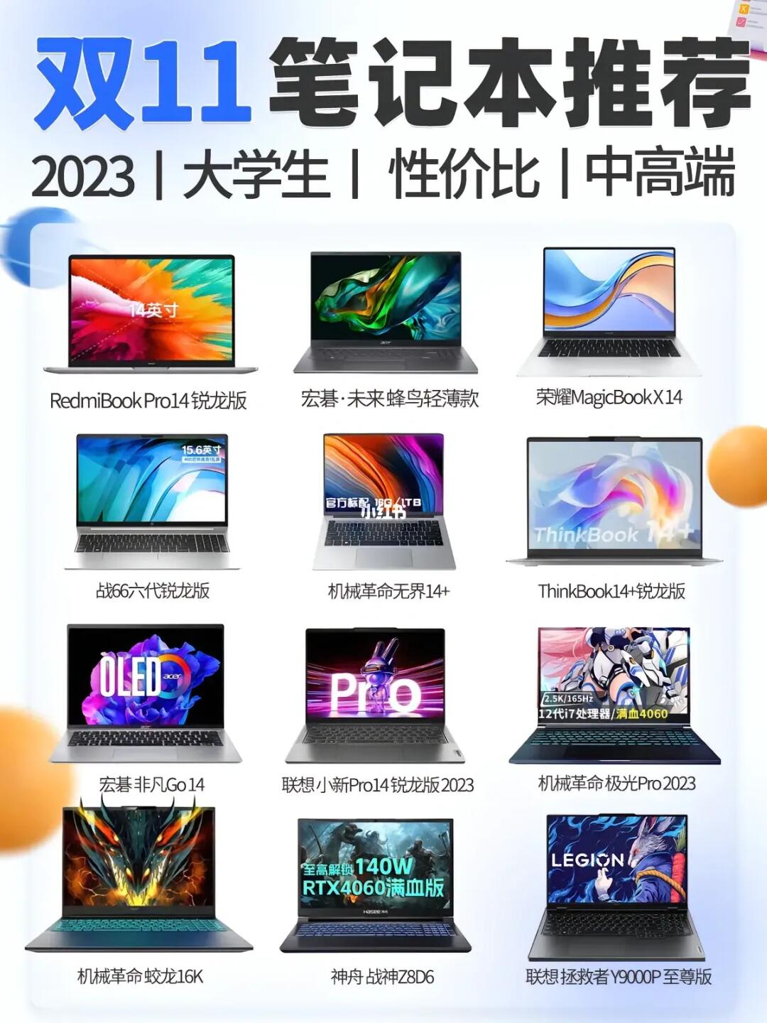 双11笔记本电脑购买推荐🔥跟着买就对啦