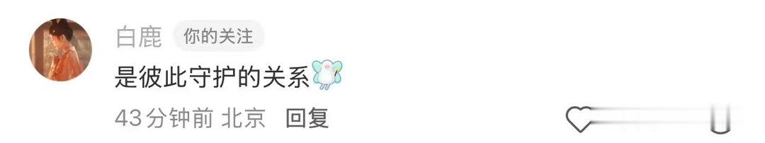 白鹿和粉丝是彼此守护的关系白鹿回复粉丝是彼此守护的关系 有粉丝发长文写了喜欢上白