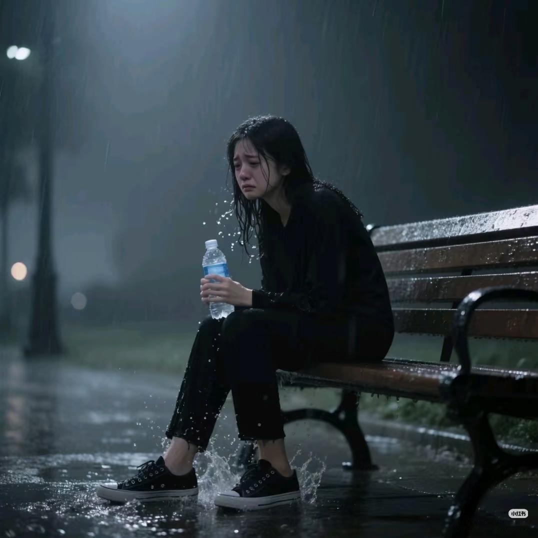 绝望中希望
小姑娘，遇上大雨了，你为什么不打伞呢？广东惠州的街头，姑娘遇上大雨了